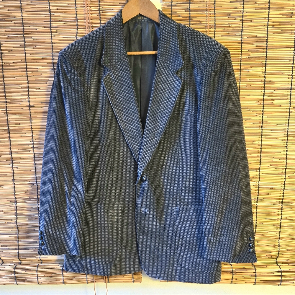 Members Only Boxy Deep Waffle Corduroy Sport Coat Jacket - Picture 2 of 13